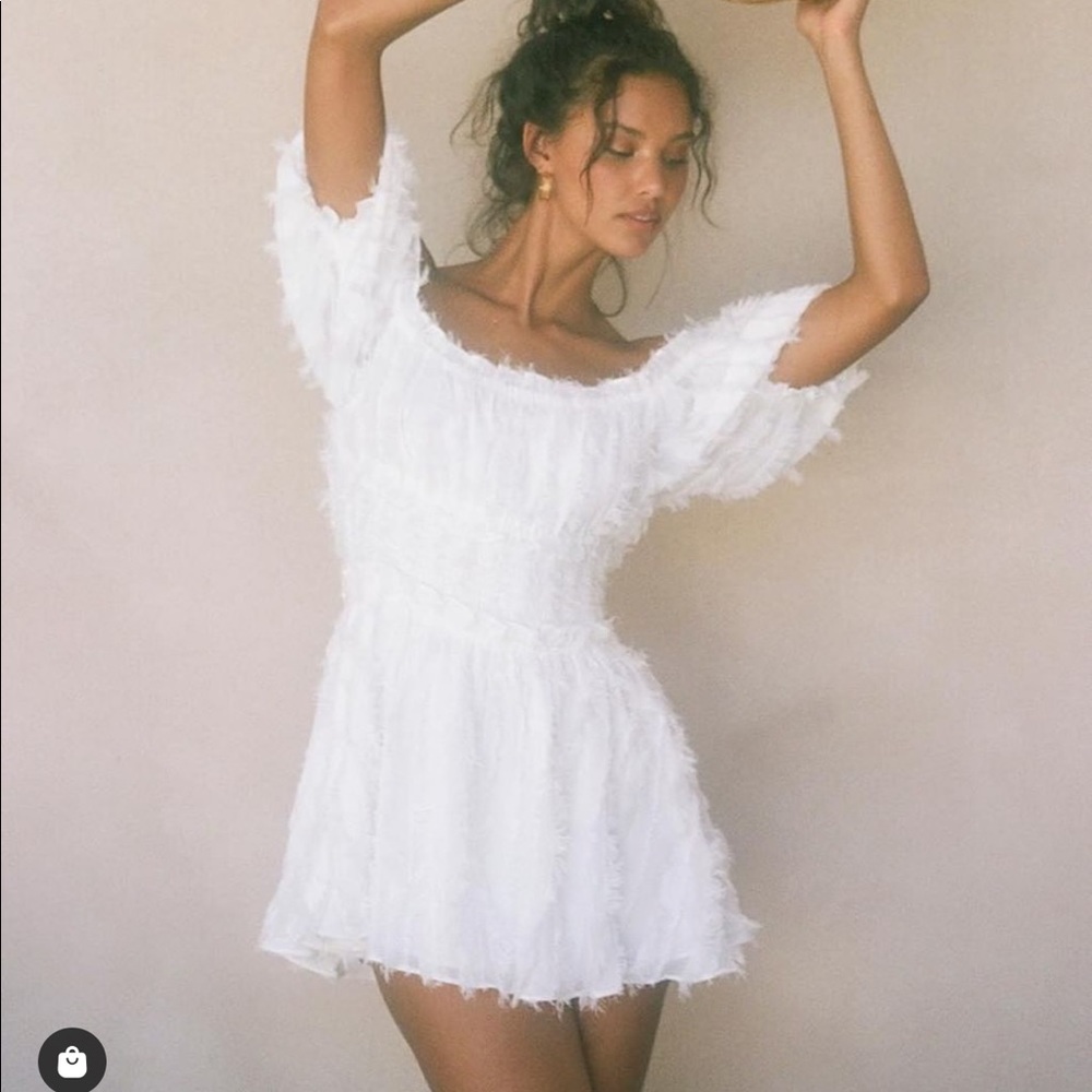 Sabo Skirt White Mini Dress